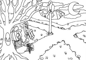 Cucurbita colouring page for peach-of-crazyness