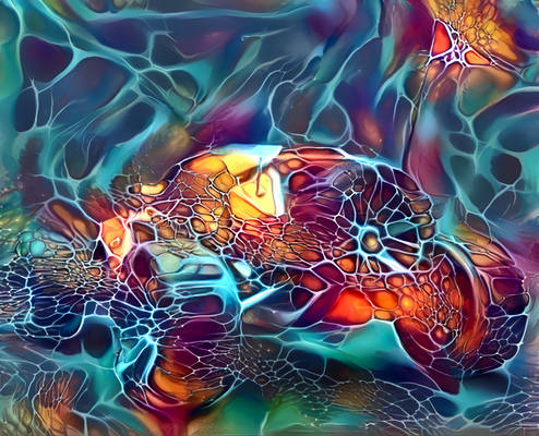 Digital Acrylic Pour