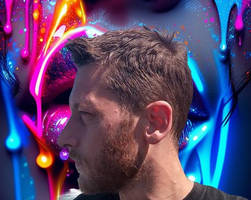 self portrait: random design Canva/Stable Diffusio
