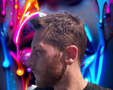 self portrait: random design Canva/Stable Diffusio