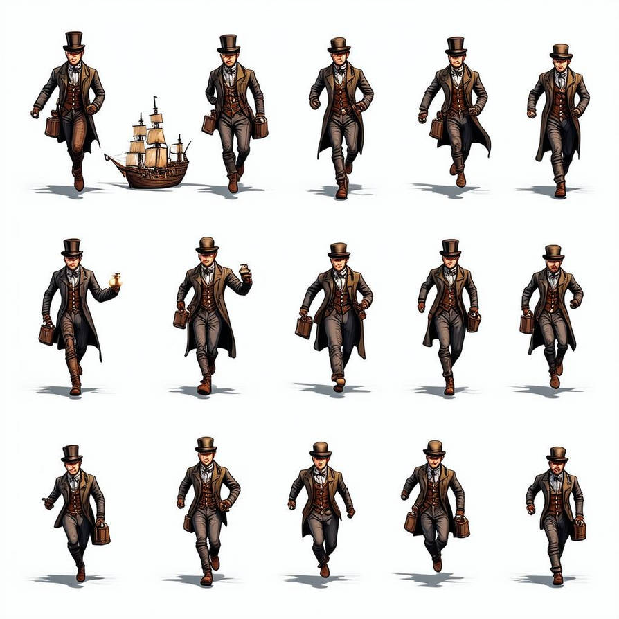 Stop Frame Animation: Steam_punk Style Character by SquidCannonArmed on ...