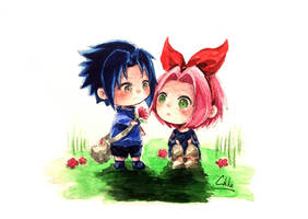 Chibi SasuSaku