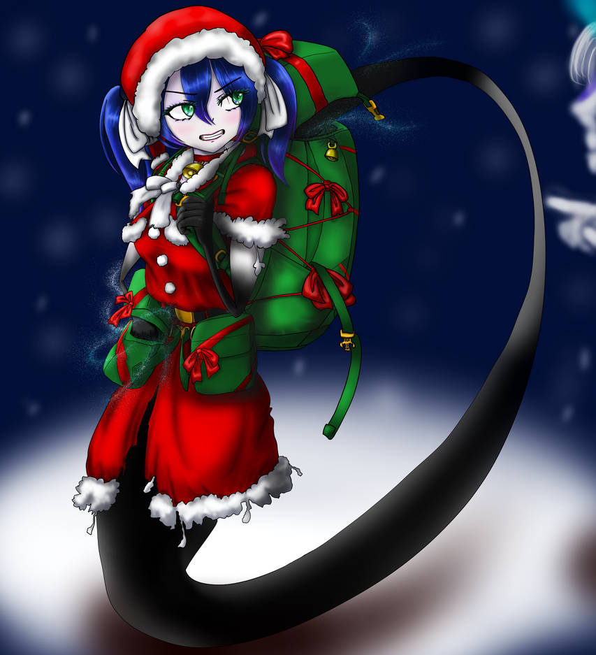 Santa Ghost Rider Ghost Santa Girl by InkBezierPainter on DeviantArt