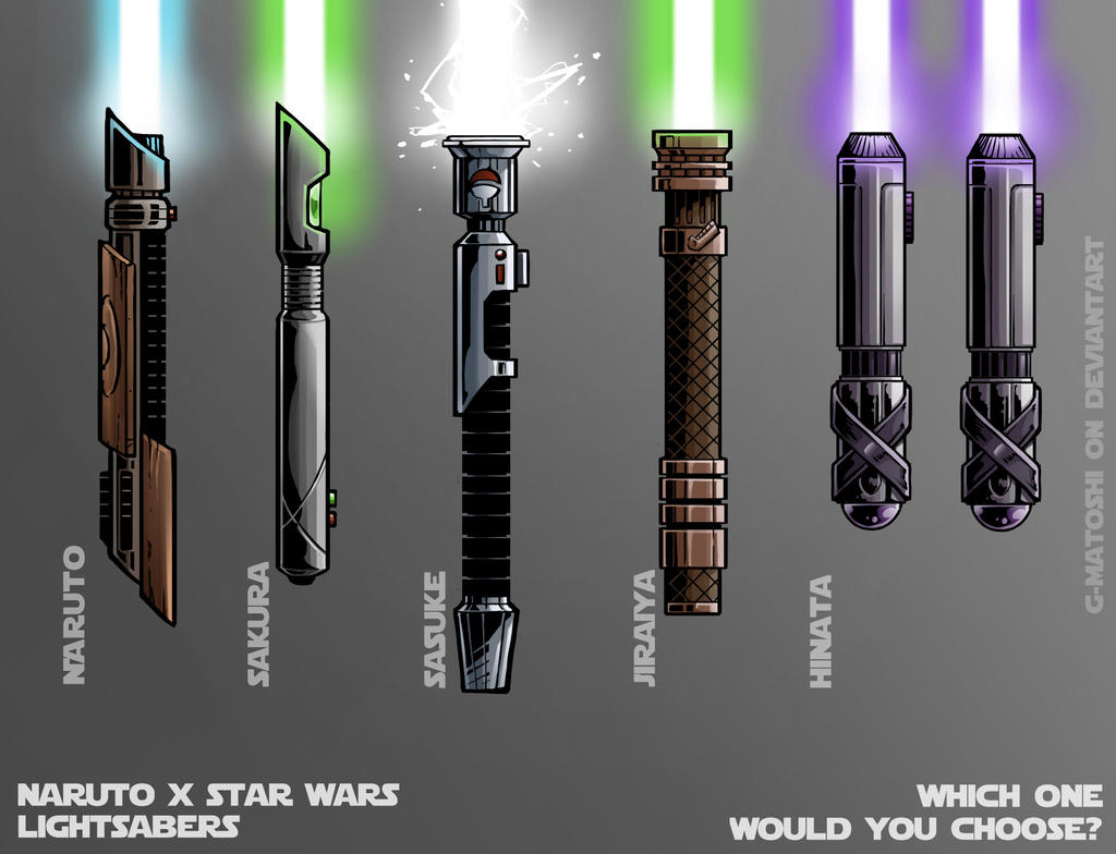 Naruto X Star Wars Lightsaber S Naruwars By G Matoshi On Deviantart