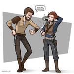 Kyle Katarn and Cal Kestis by G-Matoshi