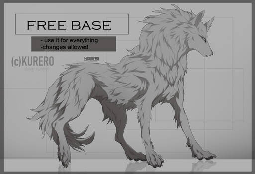 Free Wolf lineart