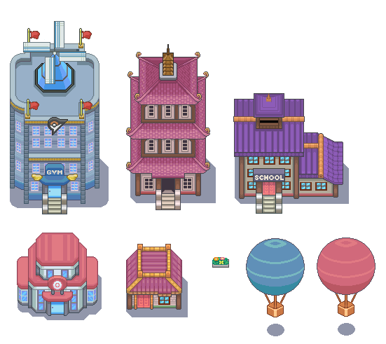 Violet City Tileset