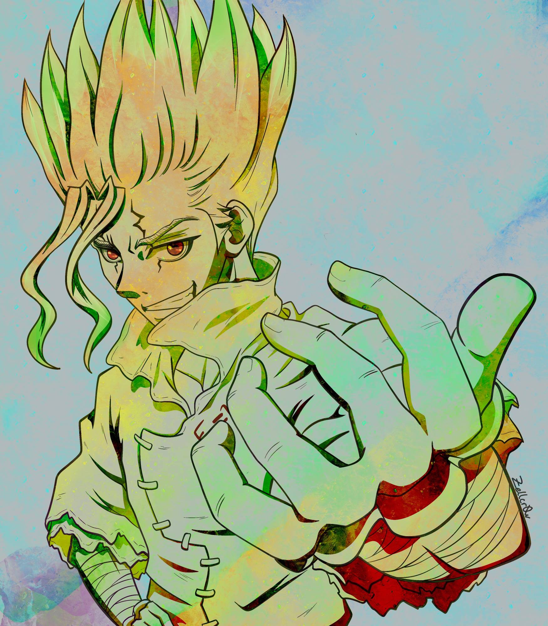 Senku by Zellcr0w on DeviantArt