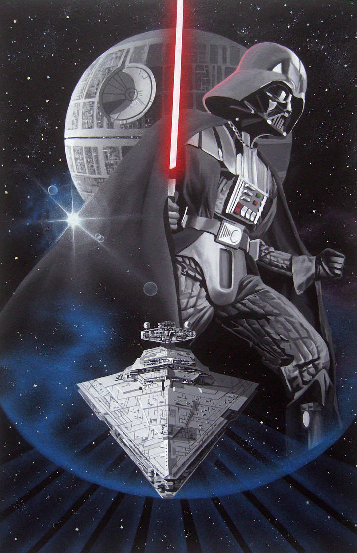 Lord Vader      acrylic paint   90x60 sm by StanislavSvetlozarov