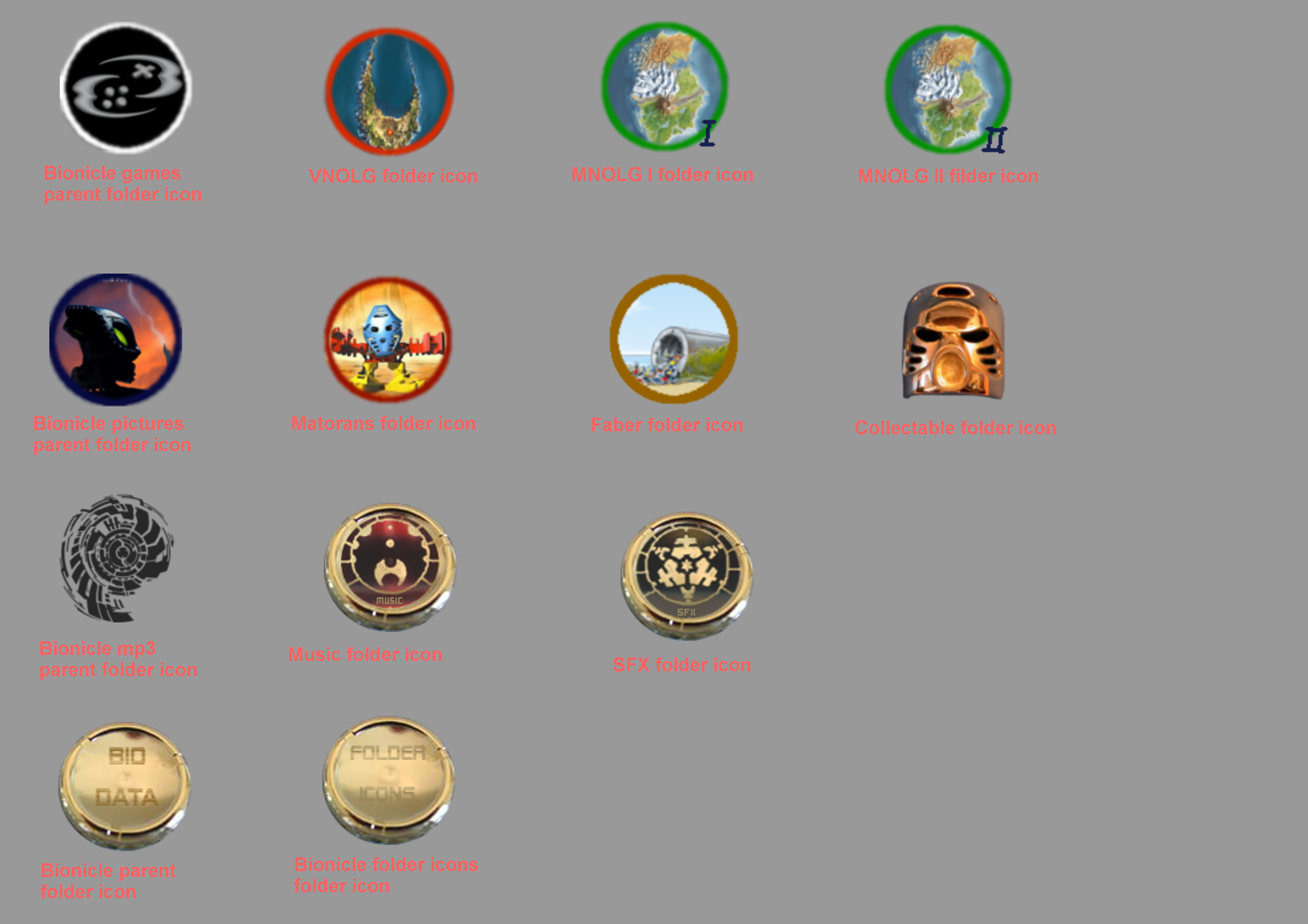 Bionicle Computer Icon Bionicle folder icons by Tattorack on DeviantArt