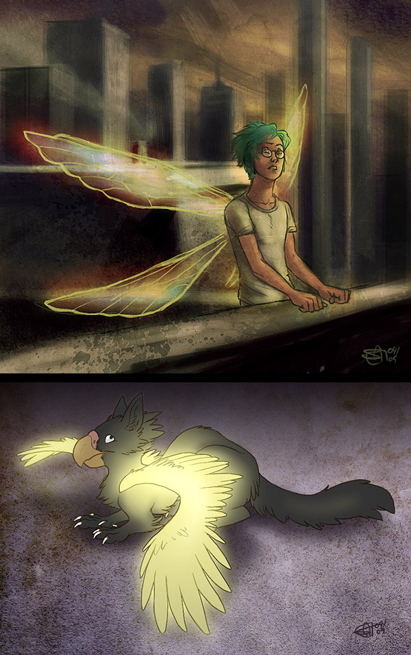 Soul Eater and Glowing Gryphon