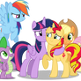 The Real Mane 7 and Spike