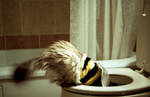 Toilet Bee-Cat by LulaMonster