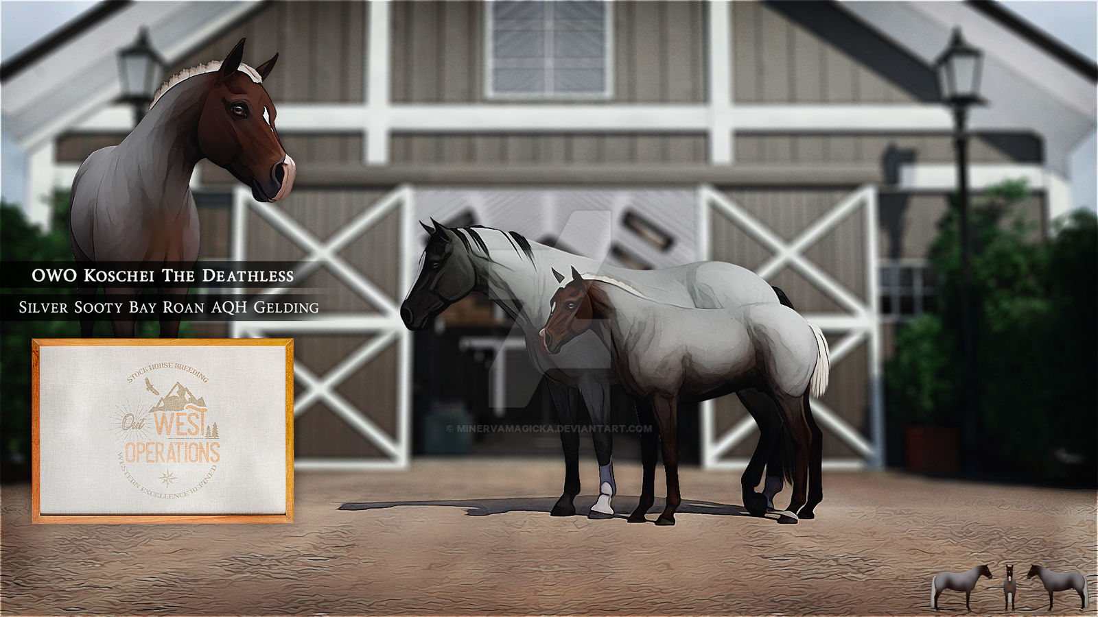 OWO Koschei The Deathless | AQH Gelding by minervamagicka on DeviantArt