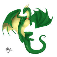 CP-green bowtie dragon