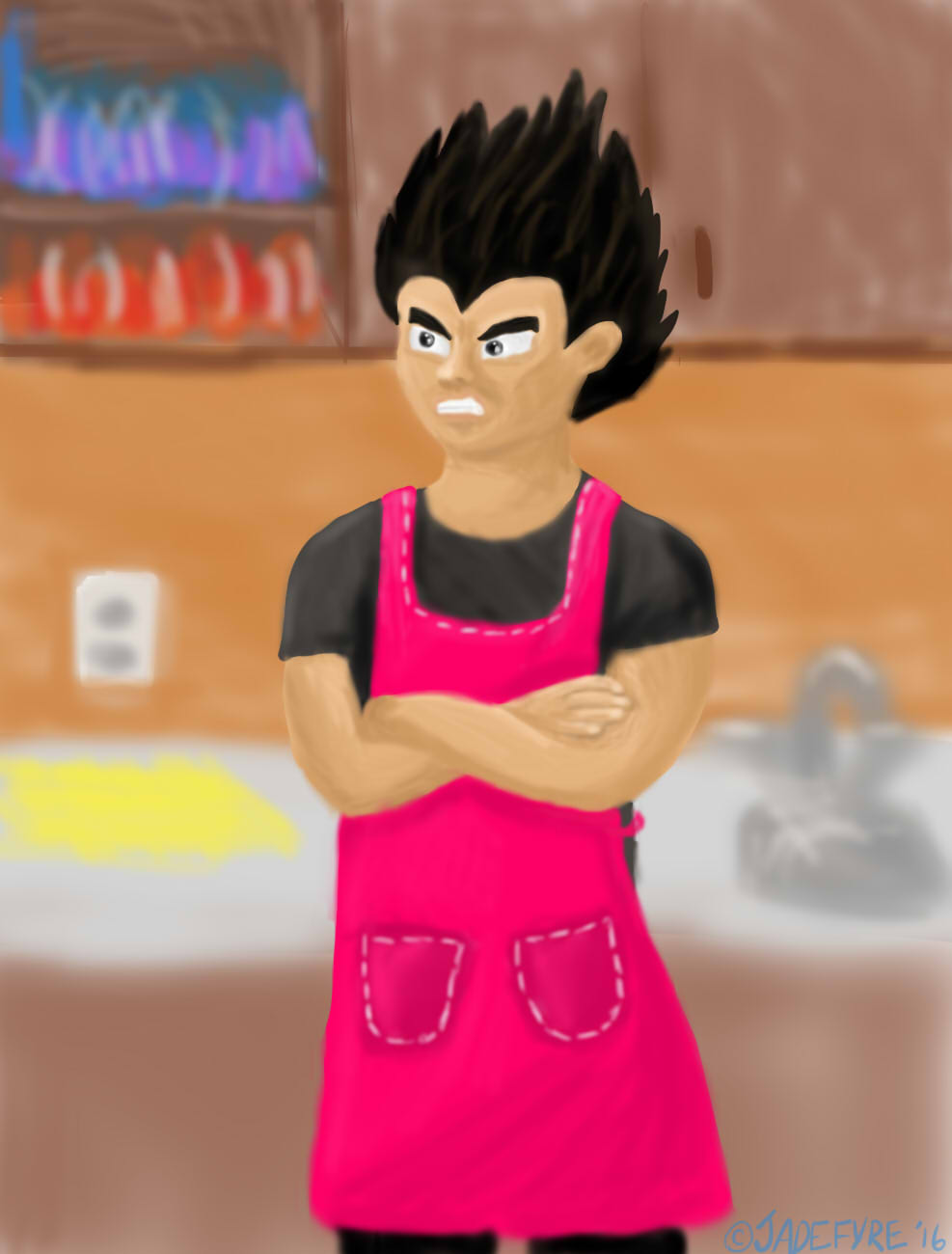 Vegeta's Pink Apron Fiasco