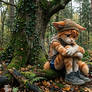 My fursona. Homeless lonely catboy in forest