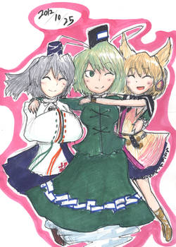 Futo and Tojiko and Miko