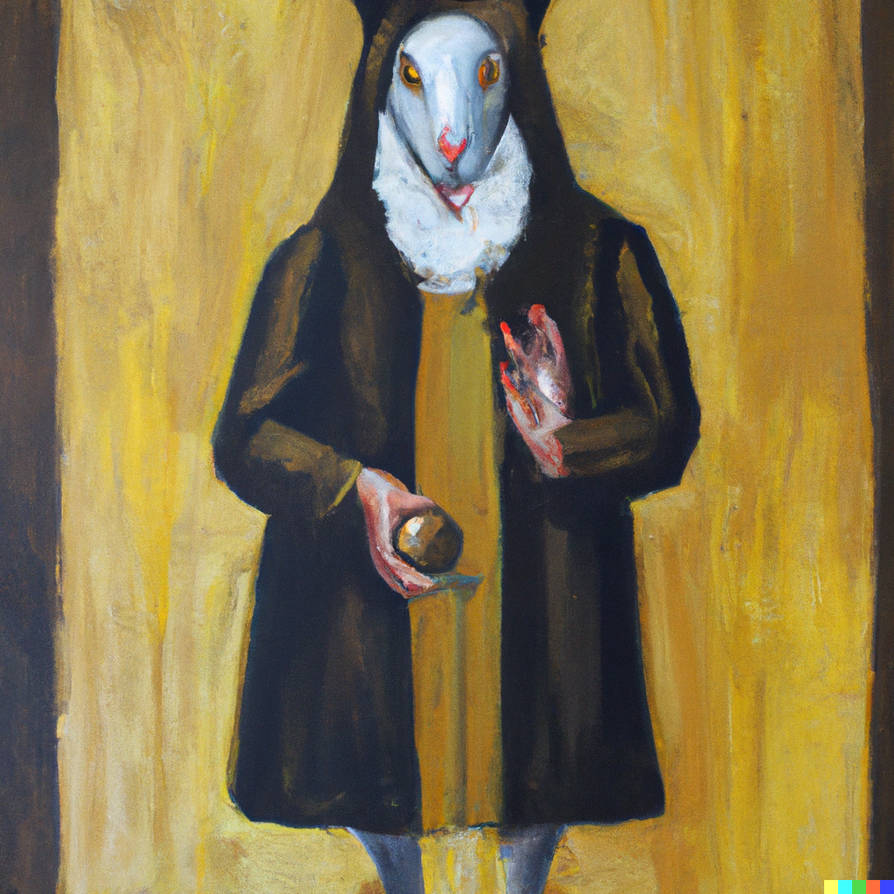 Rabbit Priest - an oil paint of a rabbit priest of by Tei-Addison on ...