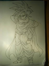 Gohan ssj2 v.2 lineart