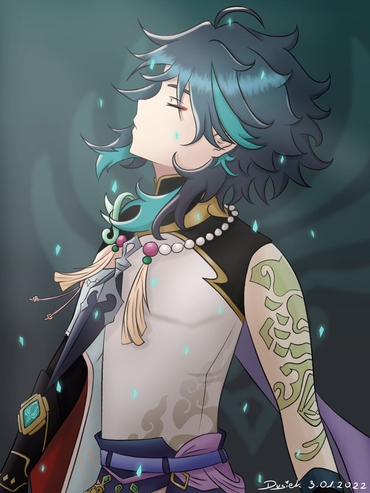 Xiao From Genshin Impact Fanart By DusiekArtAndDesign On DeviantArt Xiao from genshin impact fanart by dusiekartanddesign on deviantart