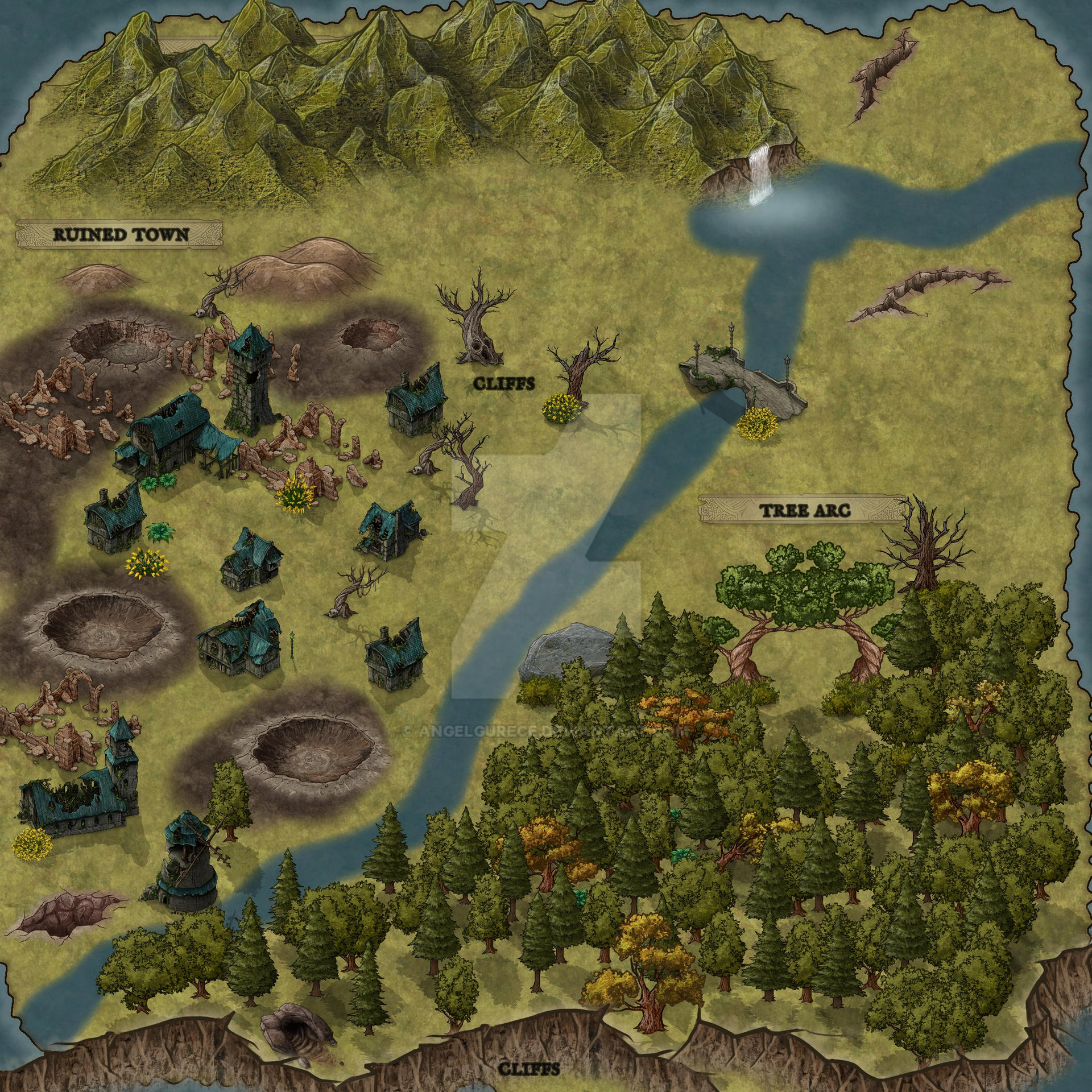 RAPTURE COMIC Rough map idea by AngelGurece on DeviantArt