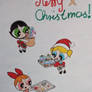 Powerpuff Girls with Christmas Aprons