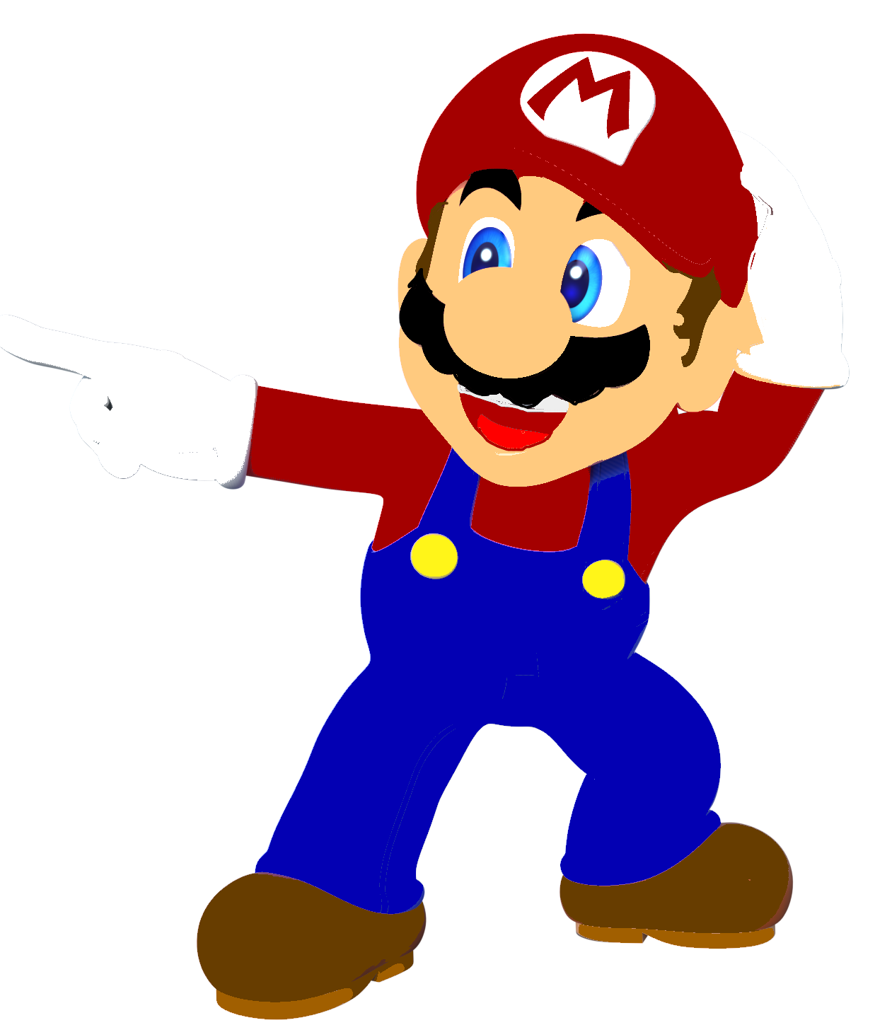 2D Mario Pointing by Markendria on DeviantArt