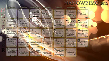 NaNoWriMo 2012 Calendar 04