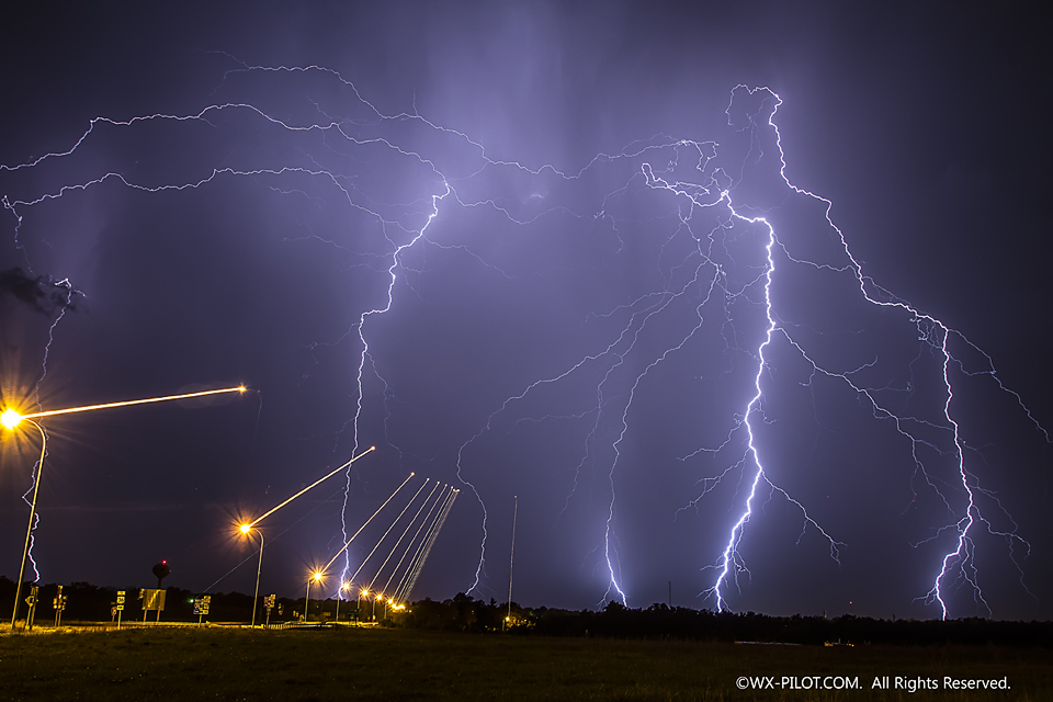 Huge lightning strike