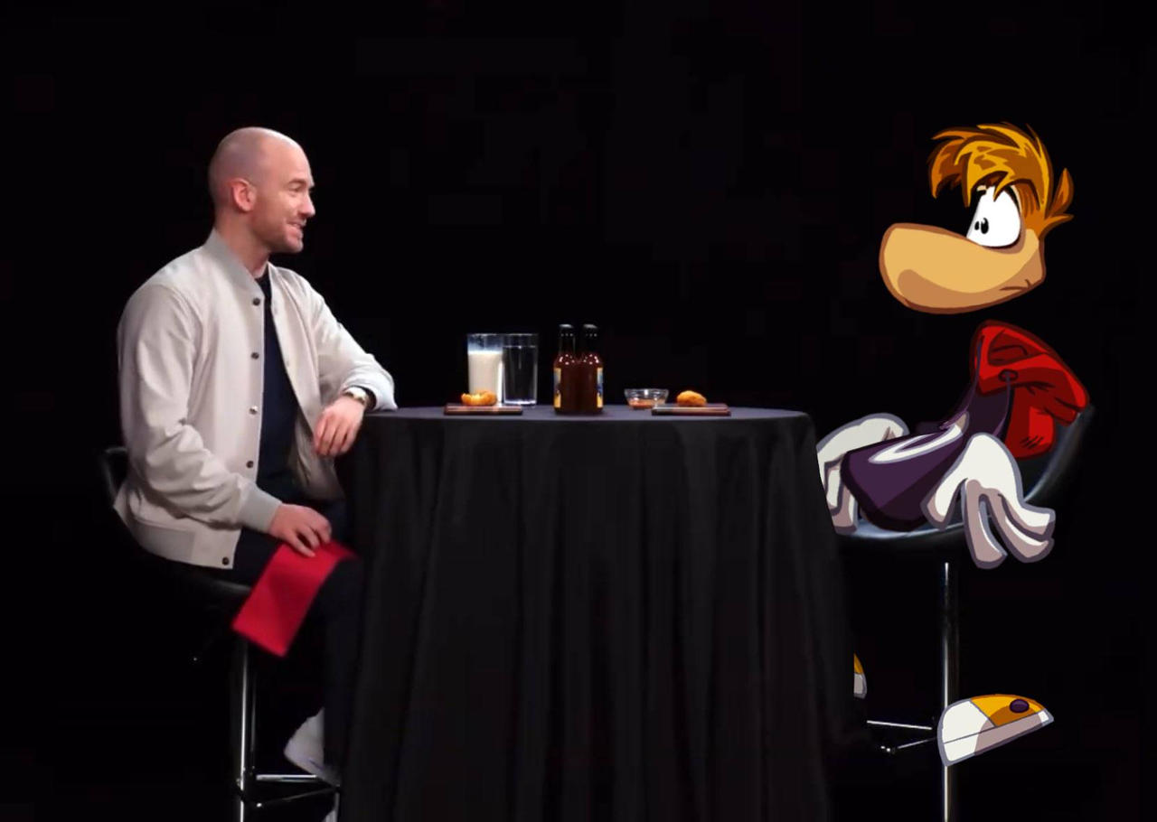 Rayman Sweating Rayman in Hot Ones by SkylandersFan67 on DeviantArt