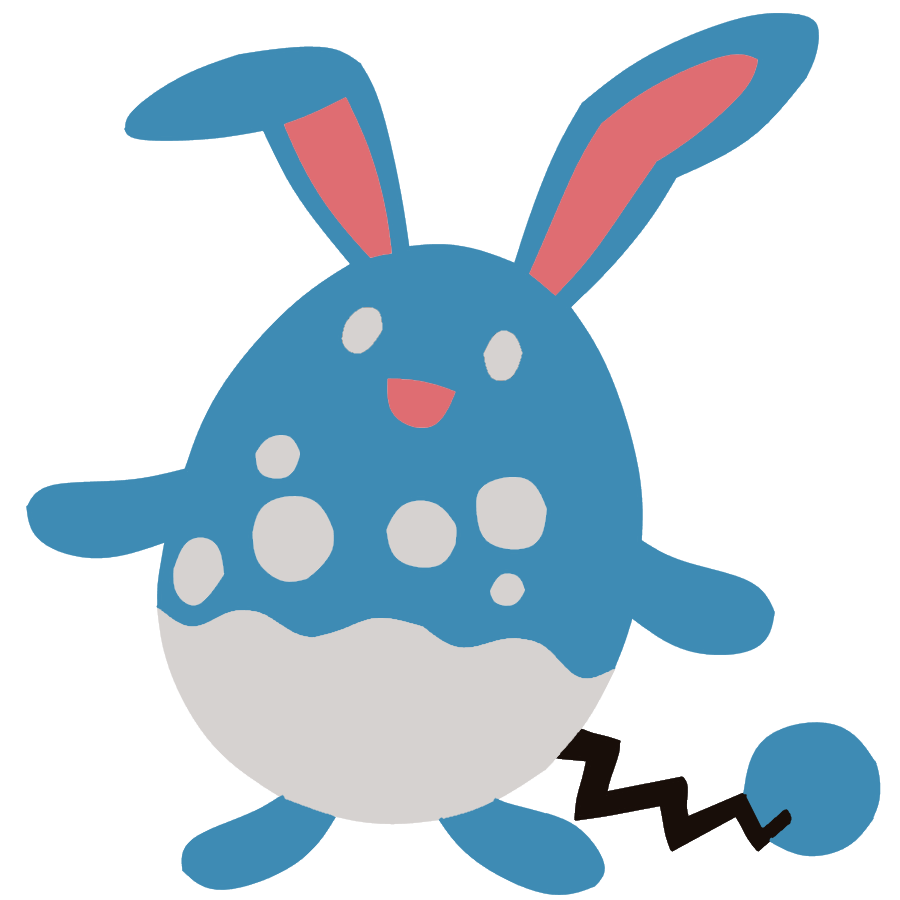 184 Azumarill // Minimalistic Pokemon by Katacaz on DeviantArt