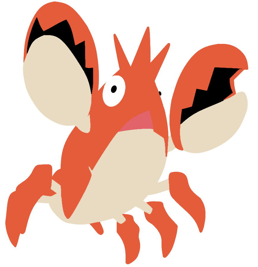 341 Corphish // Minimalistic Pokemon