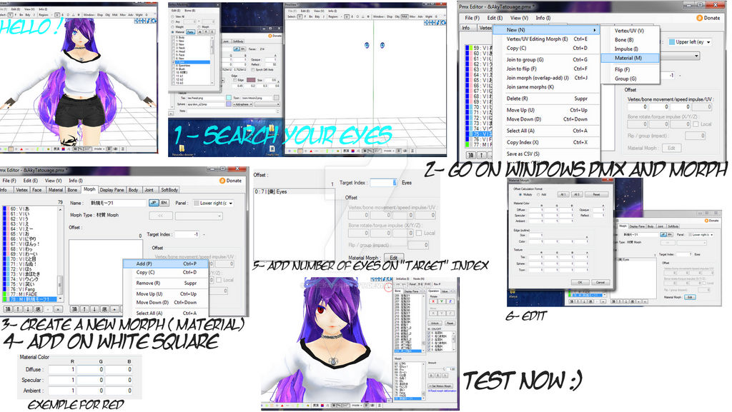 Color Code Mmd MMD TUTO : CHANGE COLOR EYES (Morph) by TheSaphira-YT on DeviantArt