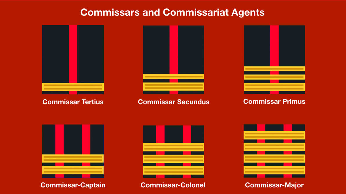 Comnor Ranks Ranks of PV: Commissariat, Junior Commissars by kubek0012 on DeviantArt