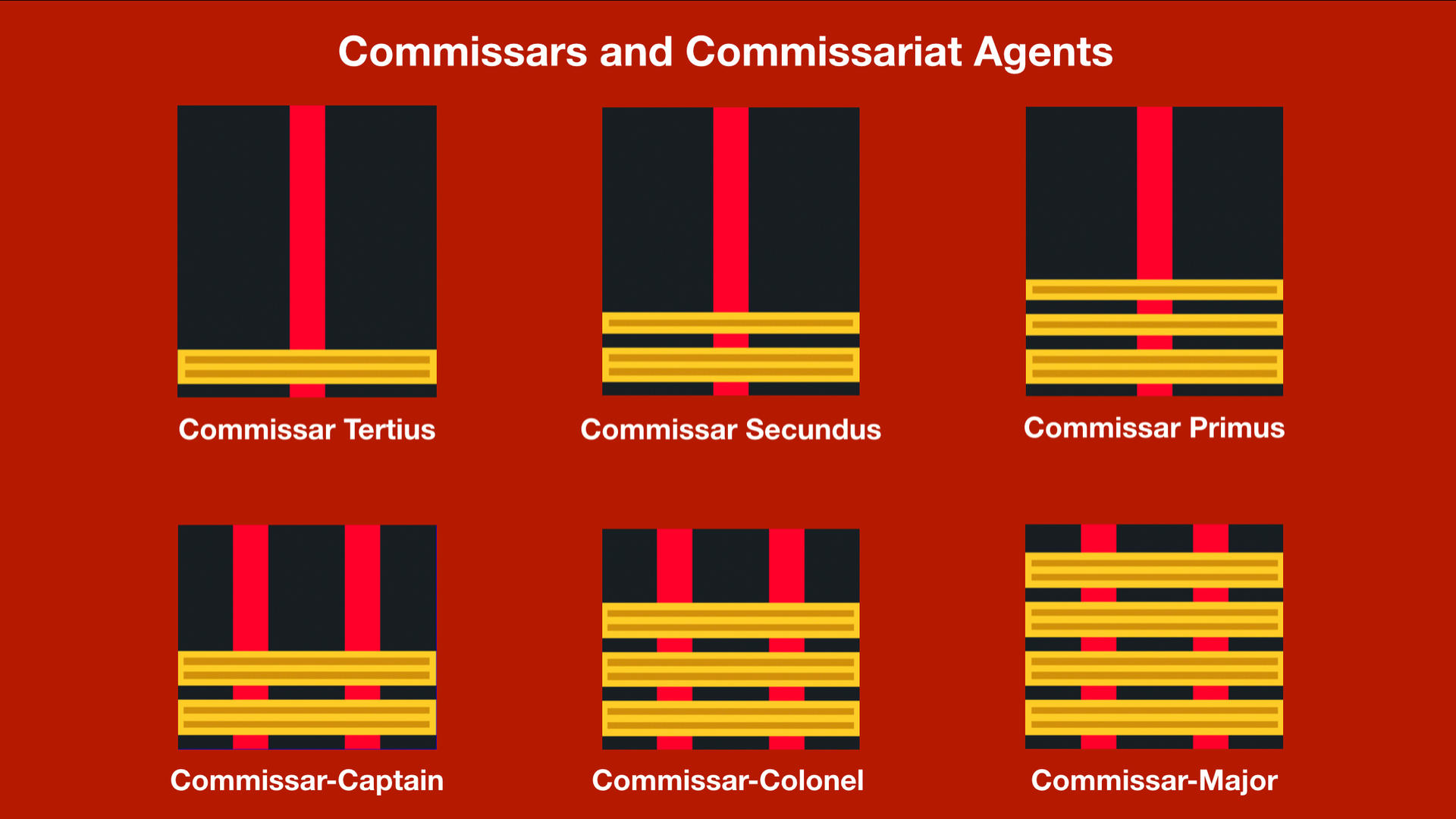 Ranks of PV: Commissariat, Junior Commissars by kubek0012 on DeviantArt