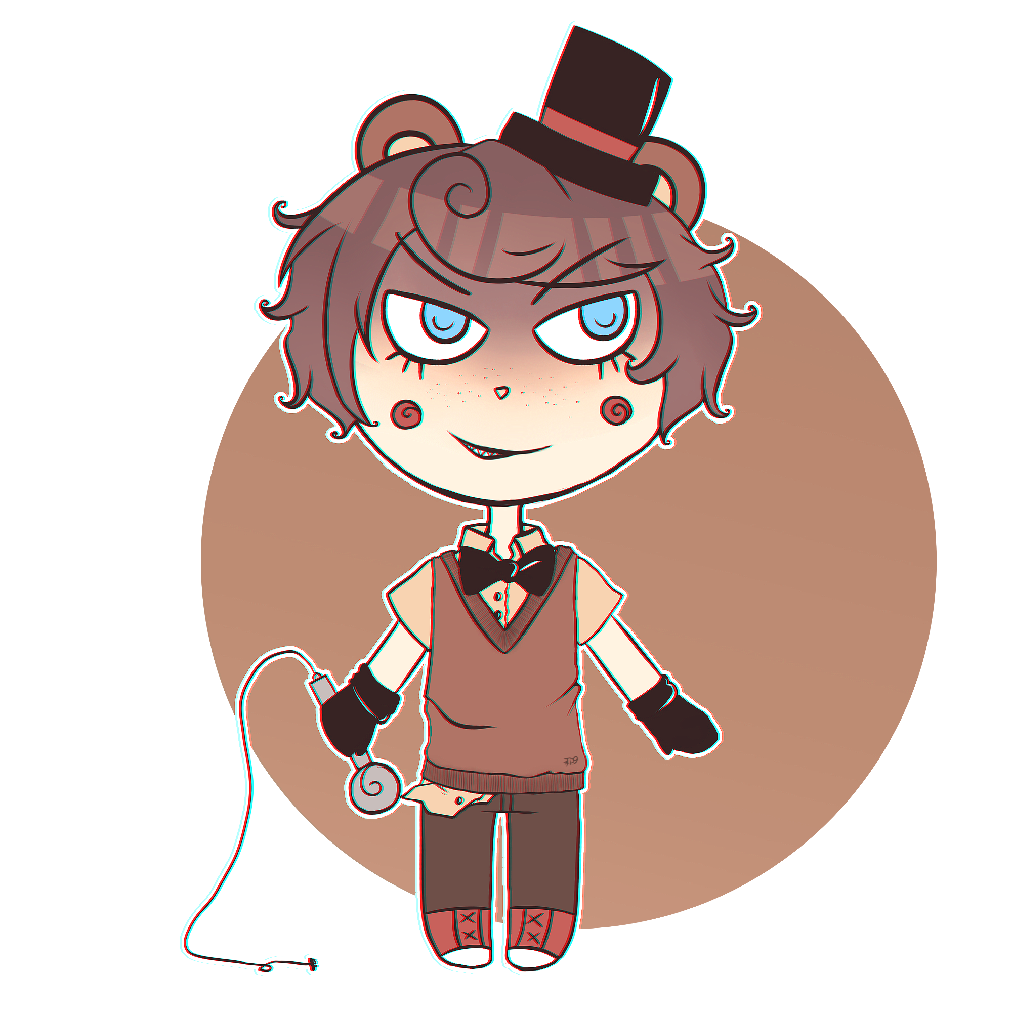 FNAF | Chibi human Toy Freddy