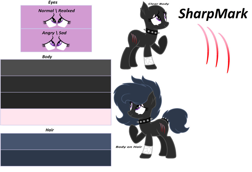 Sharp Mlp Mlp SharpMark ColorGuide by MlpMagicalNight on DeviantArt