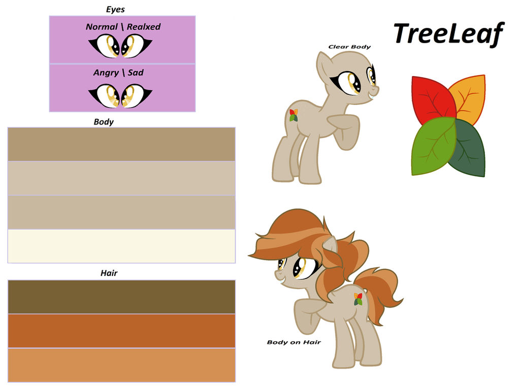 Mlp Color Guide Tw Mlp TreeLeaf ColorGuide by MlpMagicalNight on DeviantArt