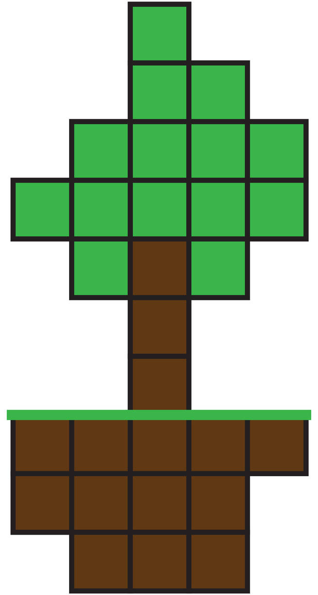 Minecraft Tree Symbol by spacebutter on DeviantArt