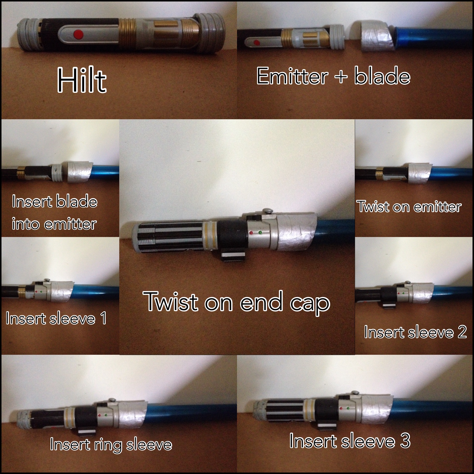 Build Your Own Lightsaber (Anakin First) - Steps By Superherotimefan On  Deviantart