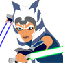 Ahsoka Tano - Blue and Green Lightsabers