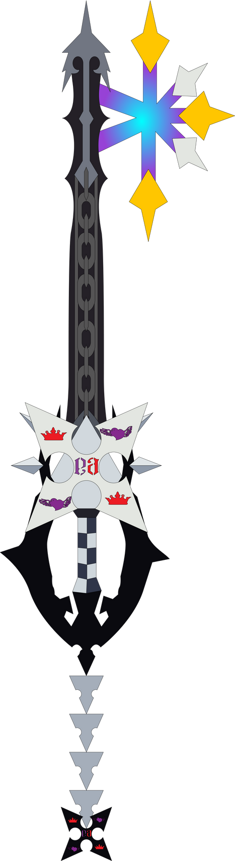 I Am Me Custom Keyblade by SuperHeroTimeFan on DeviantArt