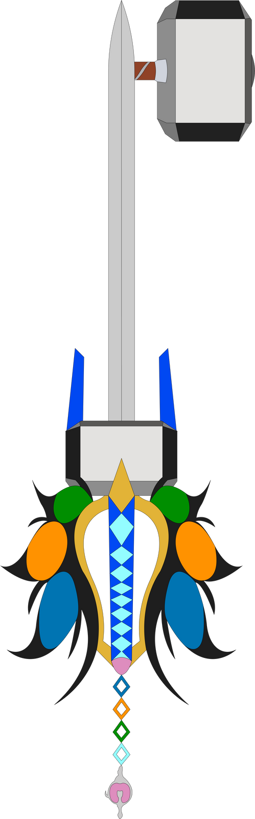 Guardian Keyblade Asgard Guardian Custom Keyblade by SuperHeroTimeFan on DeviantArt