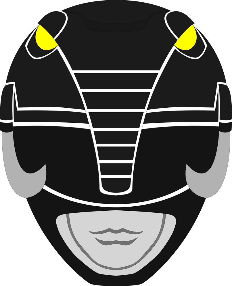 MMPR Black Ranger Helmet by SuperHeroTimeFan on DeviantArt