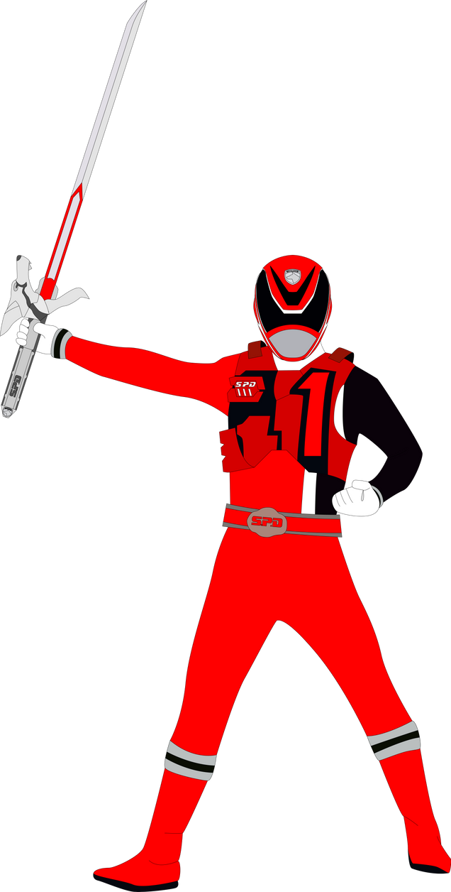 SPD Fire Squad Red Ranger by SuperHeroTimeFan on DeviantArt