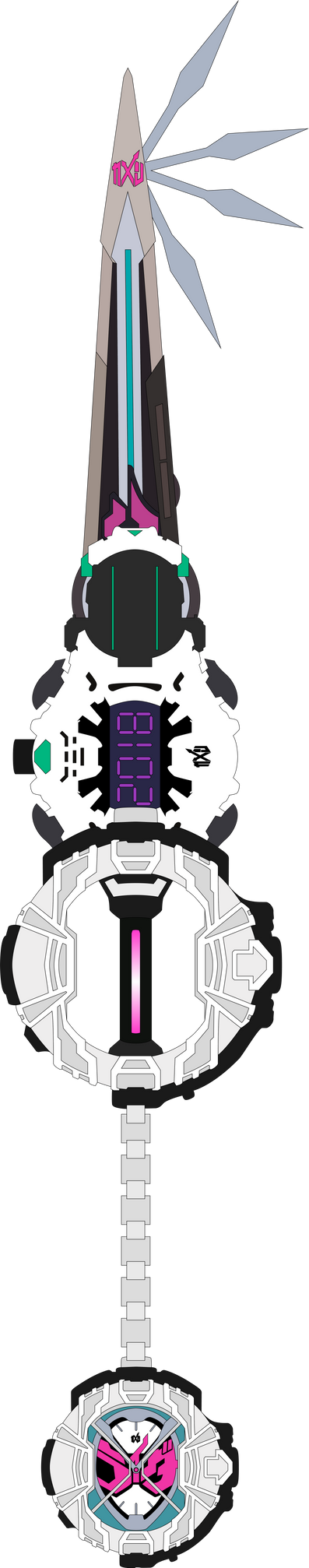 Monarch of Time Custom Keyblade by SuperHeroTimeFan on DeviantArt