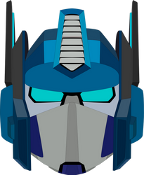 Custom Optimus Prime Head Shot by SuperHeroTimeFan