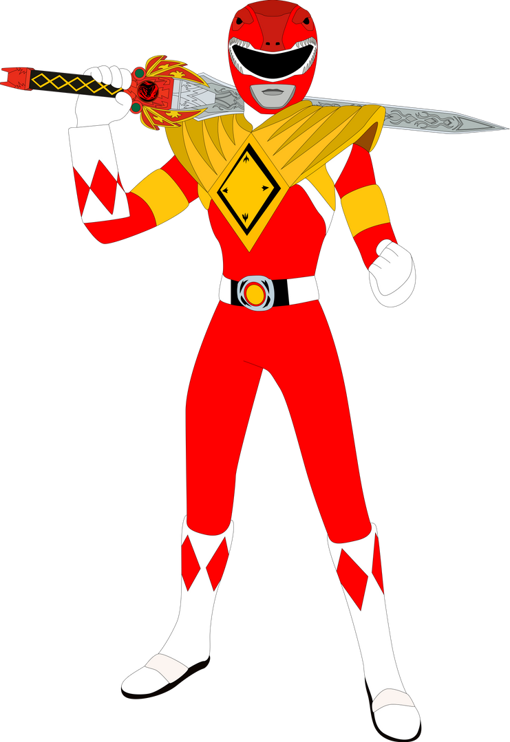 Red Armored Mighty Morphin' Power Ranger by SuperHeroTimeFan on DeviantArt