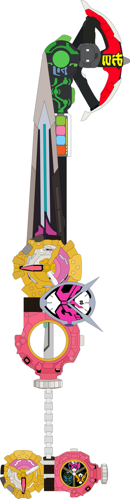 Twd Keyblade Custom Trinity Time Custom Keyblade by SuperHeroTimeFan on DeviantArt
